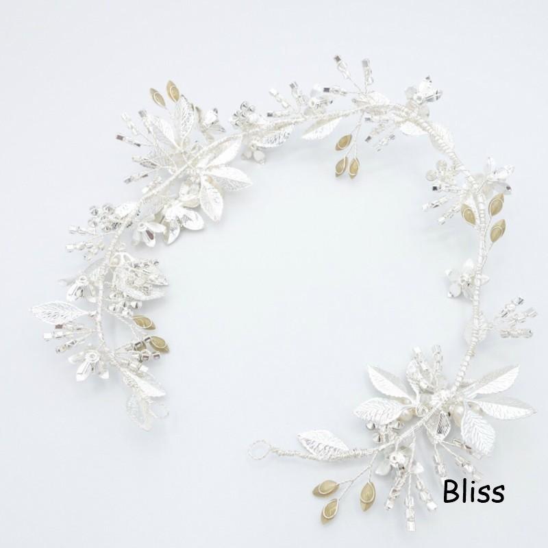 ウェディング アクセサリー【小枝 リーフ シルバー ヘッドドレス】 |  | 08