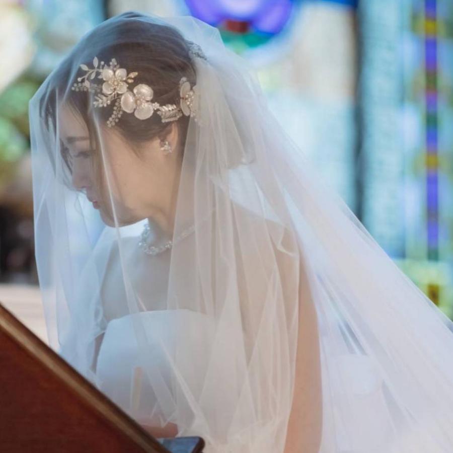 ウェディング アクセサリー【小枝 ゴールド ビンテージ フラワー ヘッドドレス】 |  | 01