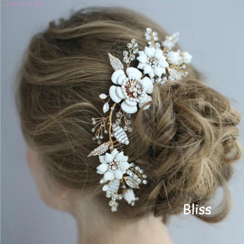 ウェディング アクセサリー【小枝 ホワイト ビンテージ フラワー ヘッドドレス】ブライダル 髪飾り |  | 03