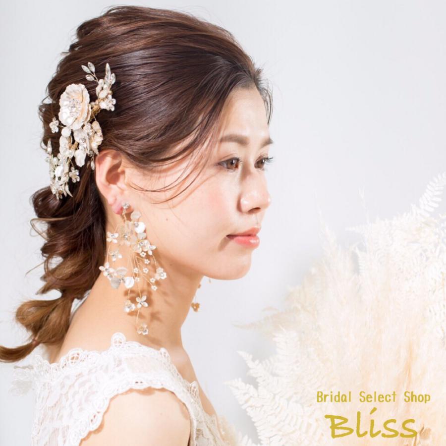 ウェディング アクセサリー【小枝 メタル フラワー ヘッド ドレス】ブライダル 髪飾り |  | 05