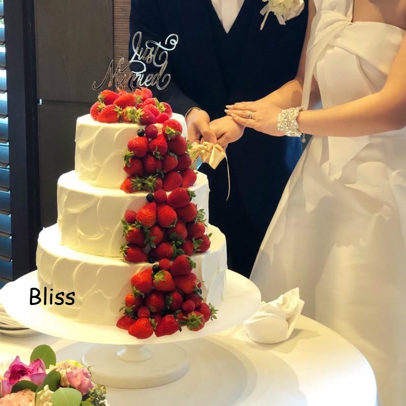 ウエディングケーキトッパー Just Married ゴールドアクリル ウェディングケーキトッパー 結婚式 T015 Bliss 通販 Yahoo ショッピング