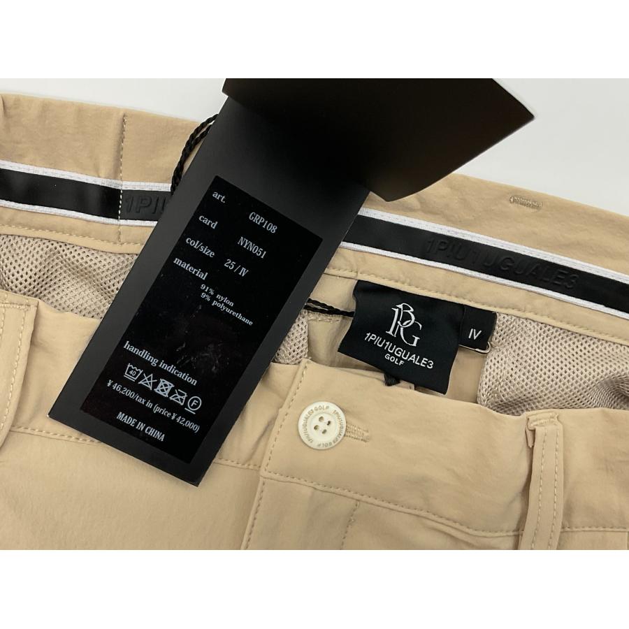 1PIU1UGUALE3 GOLF パンツ ブラウン系 Ⅲ 新品】 1PIU1UGUALE3 GOLF ウノピゥウノ サイドロゴリブパンツ