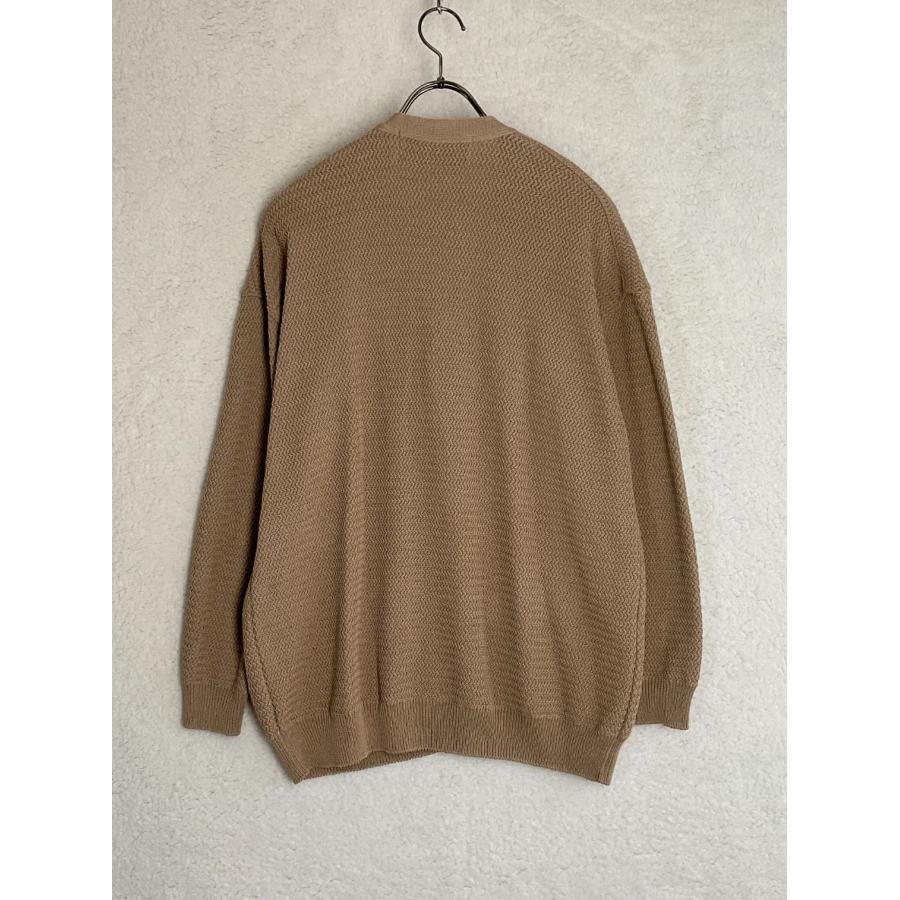 AKM L ベージュ SKY G V CARDIGAN レースニットカーディガン