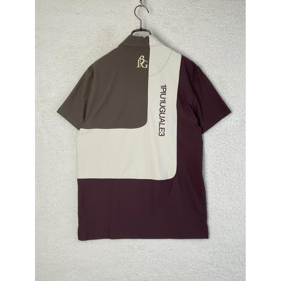 1PIU1UGUALE3 GOLF 4 カーキ×ボルドー×オフホワイト カラー