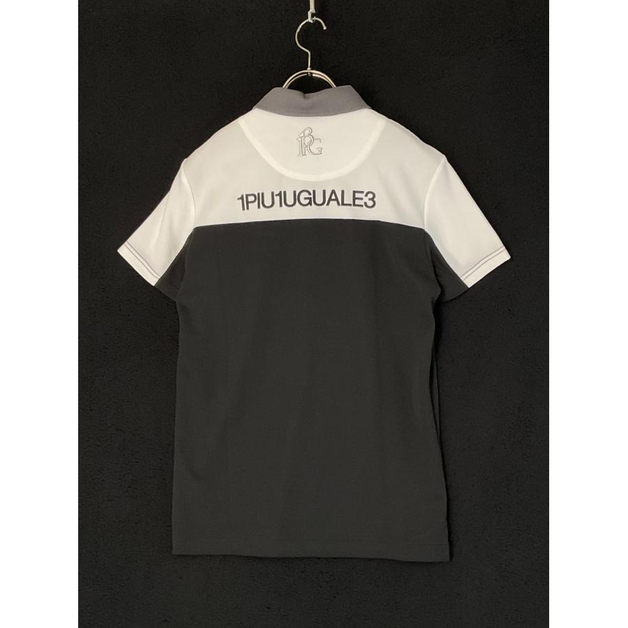 1PIU1UGUALE3 GOLF×戸賀敬城 3 ホワイト×グレー×ブラック S/S