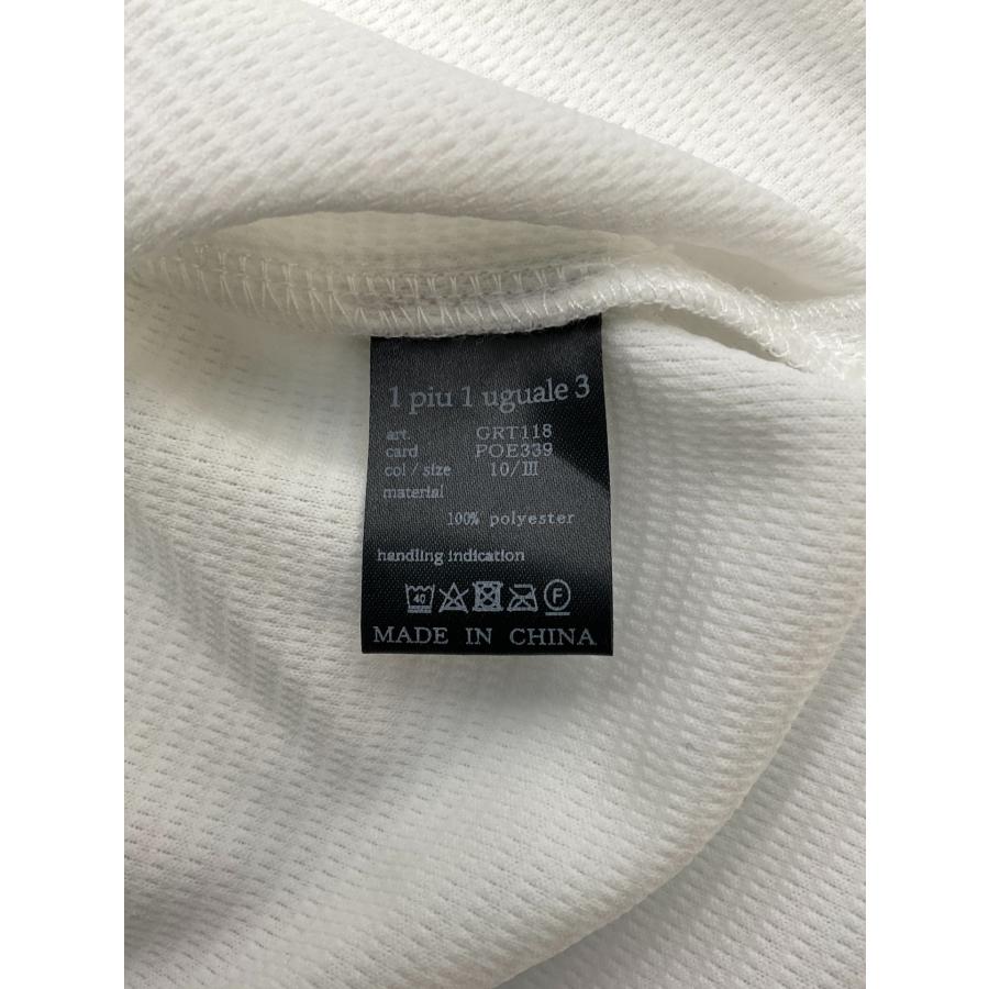 戸賀敬城 別注✦1PIU1UGUALE3 GOLF ロゴ モックネック半袖シャツ 1PIU1UGUALE3 GOLF 3 ピンク×ライトグレー×ホワイト 戸賀敬城