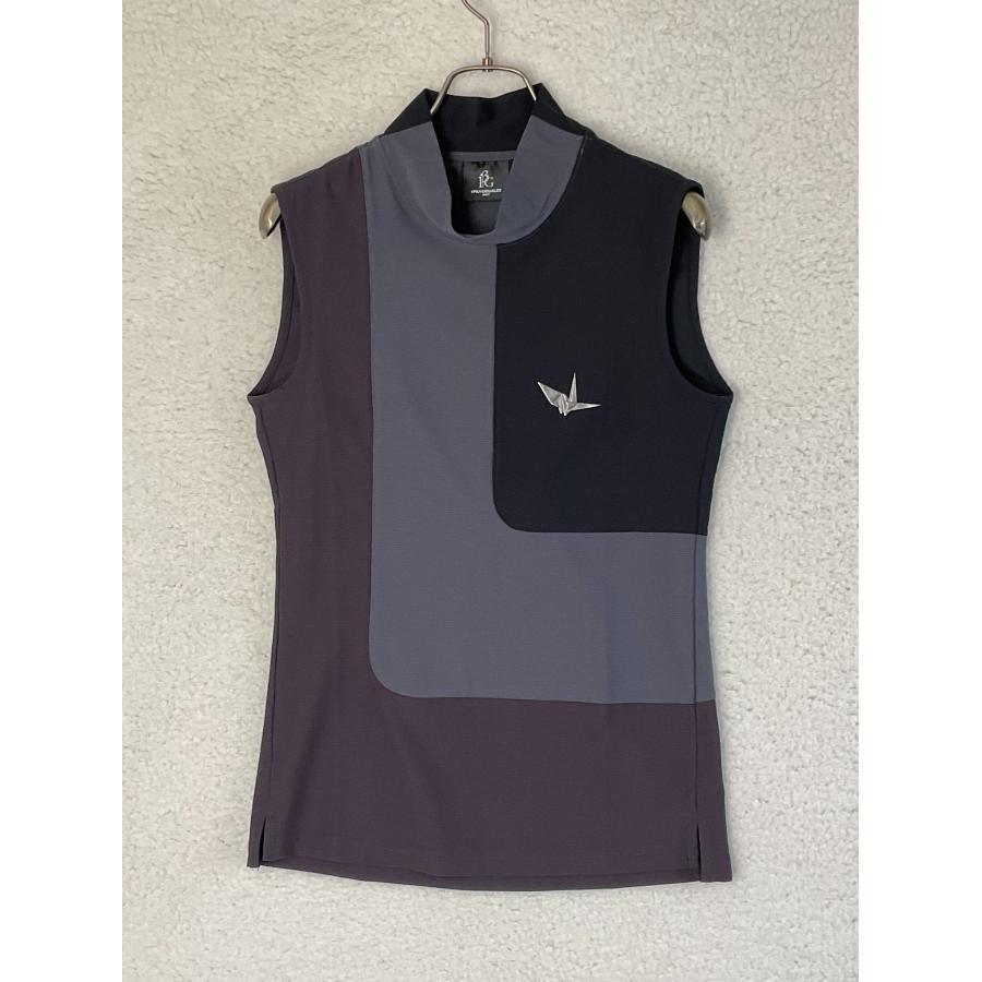 【未使用】1piu1uguale3 GOLF サイドラインノースリーブポロシャツ 未使用】1piu1uguale3 GOLF サイドラインノースリーブポロシャツ