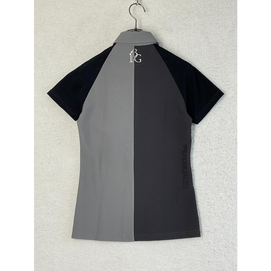 サイズS【未使用品】1PIU1UGUALE3 GOLF メッシュポロ 1PIU1UGUALE3 GOLF 2 ブラック×グレー×ダークグレー 身頃
