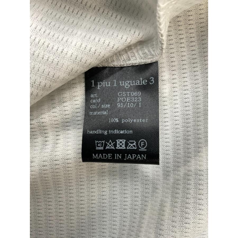 1 ライトグレー×ホワイト  S／S 　BIG LOGO POLO 　ビッグロゴ半袖ポロシャツ 【メッシュニットポロシャツ】