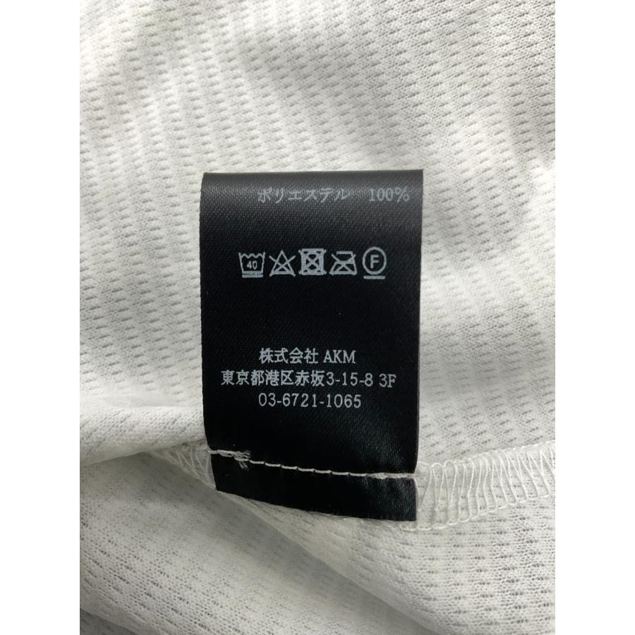 1 ライトグレー×ホワイト  S／S 　BIG LOGO POLO 　ビッグロゴ半袖ポロシャツ 【メッシュニットポロシャツ】