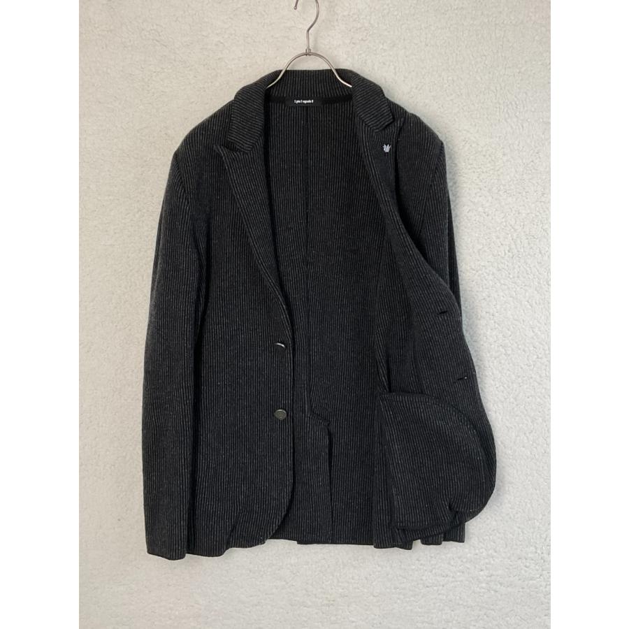 【未使用】1PIU1UGUALE3 ウールニットジャケット 5 未使用 1piu1uguale3 ウノピゥウ 5 ブラック ウールニット