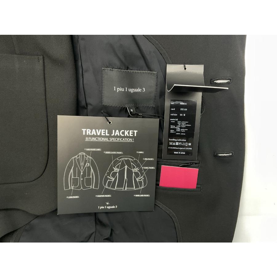 未使用 1piu1uguale3 ウノピゥウ 3 ブラック TRAVEL JKT