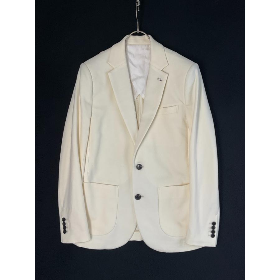 未使用 1piu1uguale3 ウノピゥウ 5 オフホワイト RIB 2B JKT