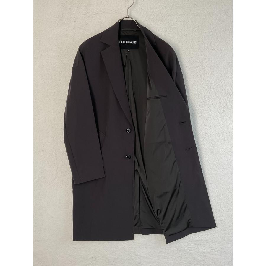 【未使用】1PIU1UGUALE3 ドロップショルダーコート サイズ3 未使用 1piu1uguale3 ウノピゥウ 3 ダークグレー DROP shoulder