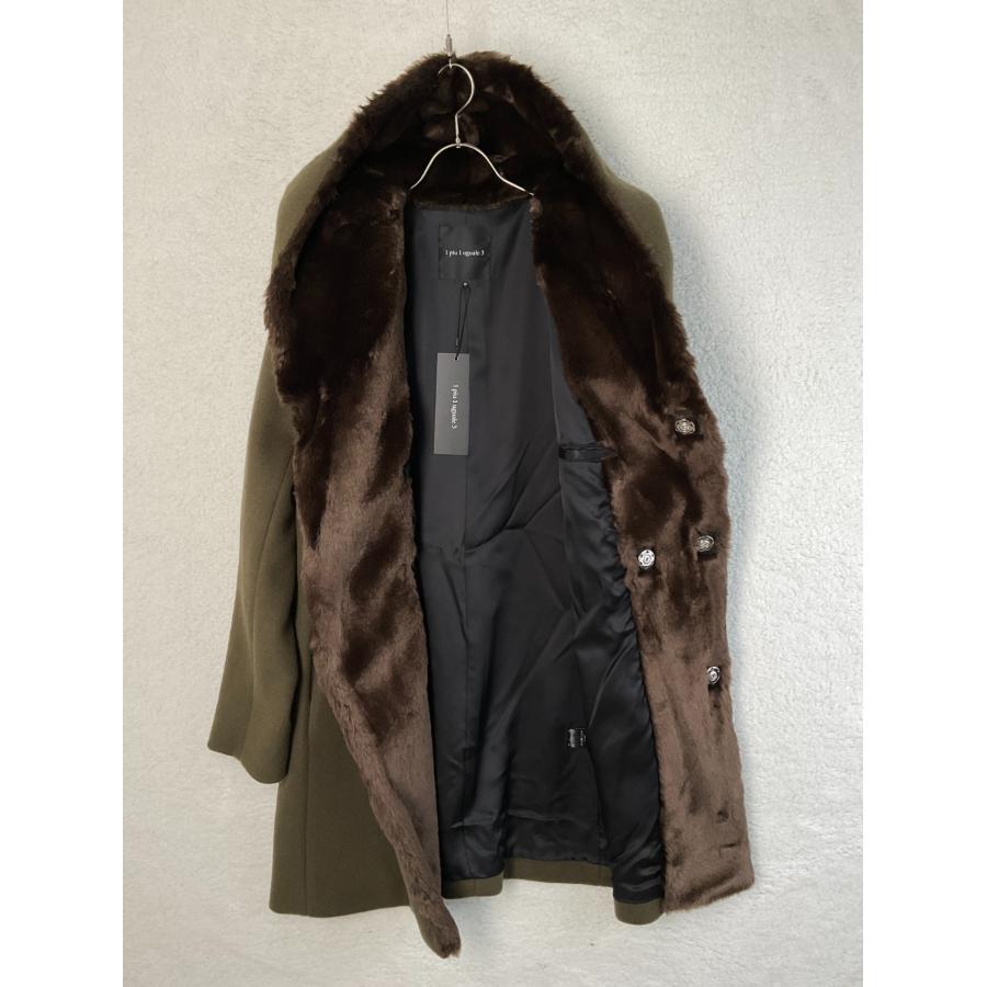 未使用 1piu1uguale3 ウノピゥウ 6 グリーン WRAP SNAP COAT