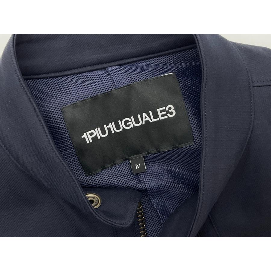 【未使用】1PIU1UGUALE3 シングルリブライダースジャケット サイズ4 未使用 1piu1uguale3 ウノピゥウ 4 ネイビー SINGLE RIB RIDERS