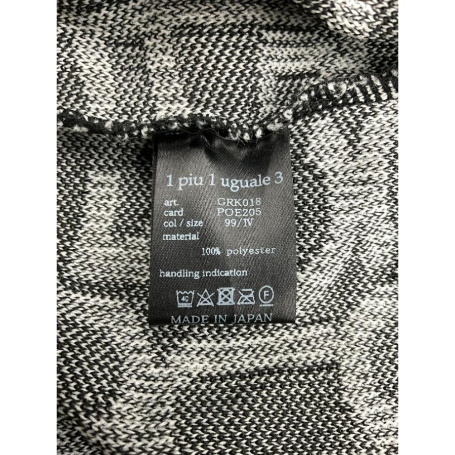 1PIU1UGUALE3 GOLF 総ロゴ ニット セーター 白黒 Ⅳ