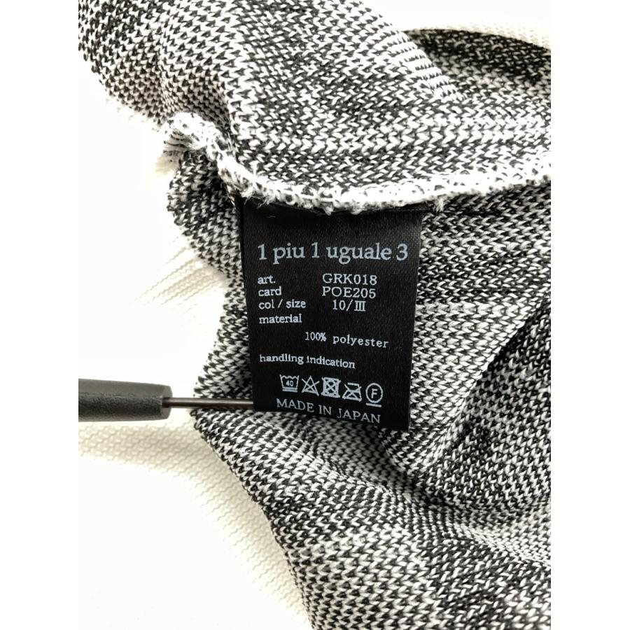 1PIU1UGUALE3 GOLF 総ロゴ ニット セーター 白黒 Ⅳ