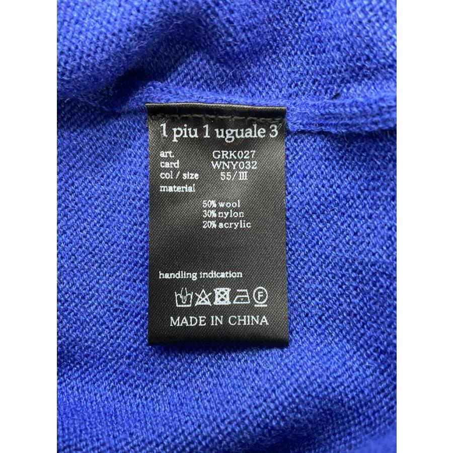 未使用 1PIU1UGUALE3 GOLF 3 ブルー ZIP KNIT プルオーバー 未使用 1PIU1UGUALE3 GOLF 3 ブルー ZIP KNIT プルオーバー
