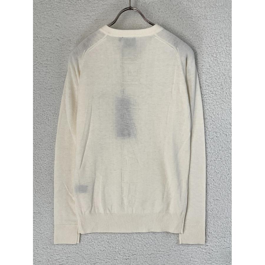 サイズS【未使用】1PIU1UGUALE3 GOLF Vネックバックロゴニット 未使用 1PIU1UGUALE3 GOLF 3 ホワイト V-KNIT BACK LOGO Vネック
