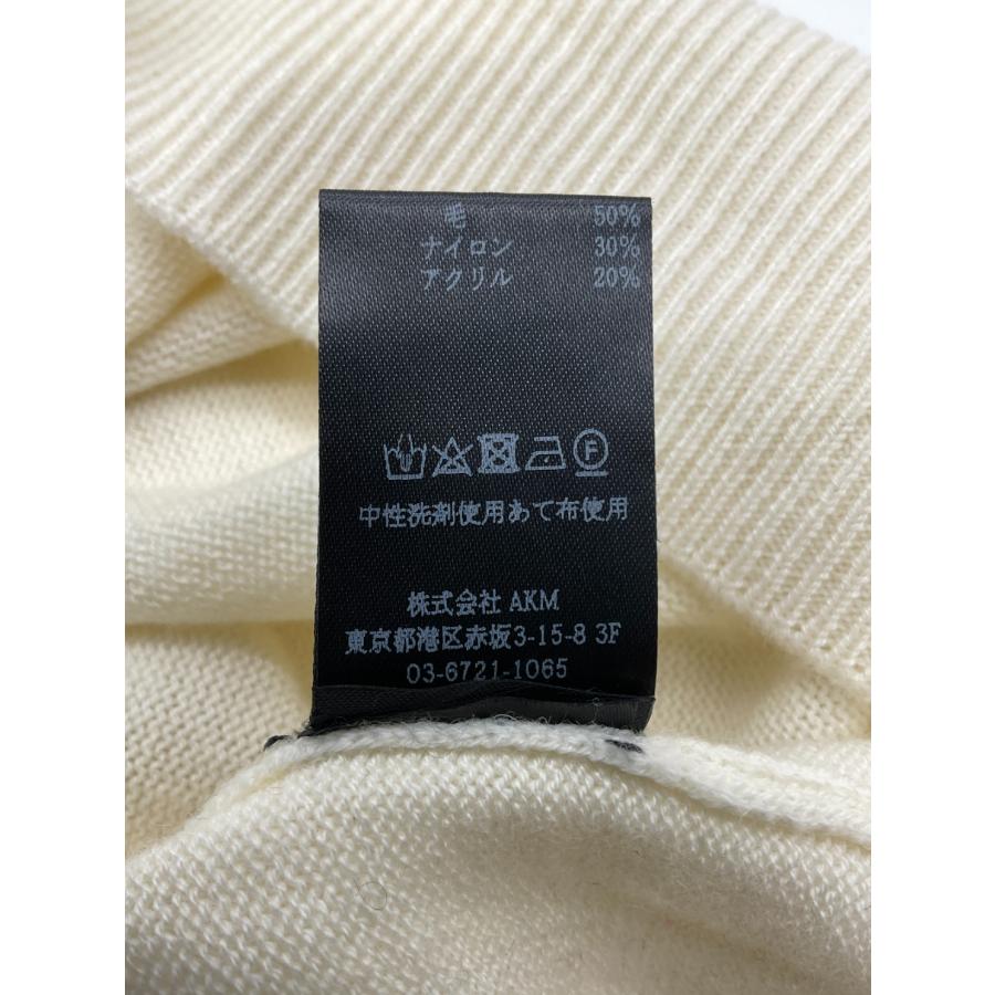 未使用 1PIU1UGUALE3 GOLF 3 ホワイト V-KNIT BACK LOGO Vネック