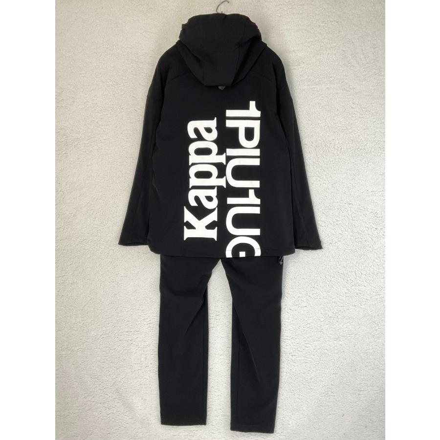 1piu1uguale3 RELAX×KAPPA XXL ブラック セットアップパーカー 1piu1uguale3 RELAX×KAPPA XXL ブラック セットアップパーカー