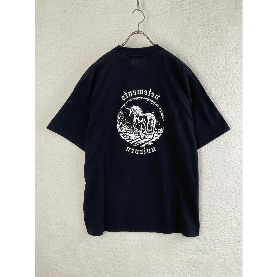 VETEMENTS ベトモン XS ブラック ユニコーンTシャツ : TREND STOCK 