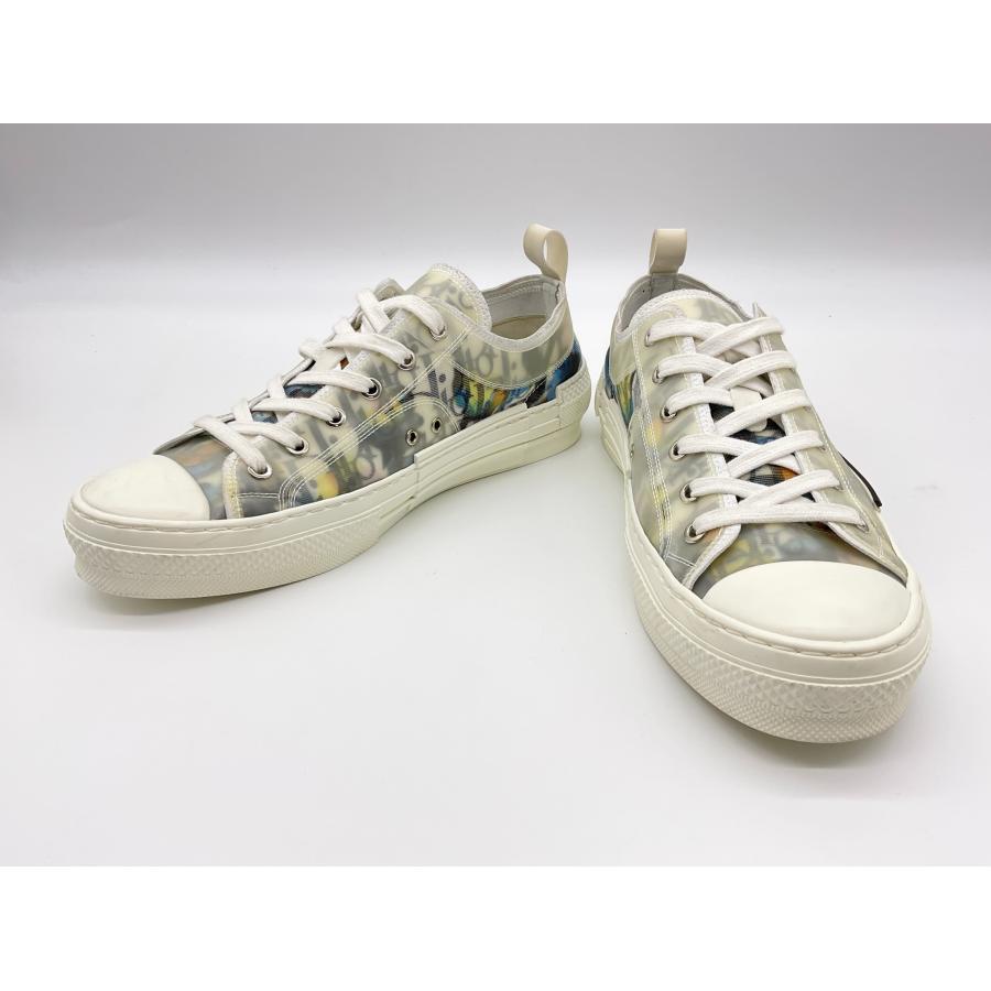 美品 DIOR ディオール 41 クリア/ホワイト B23 オブリークロー