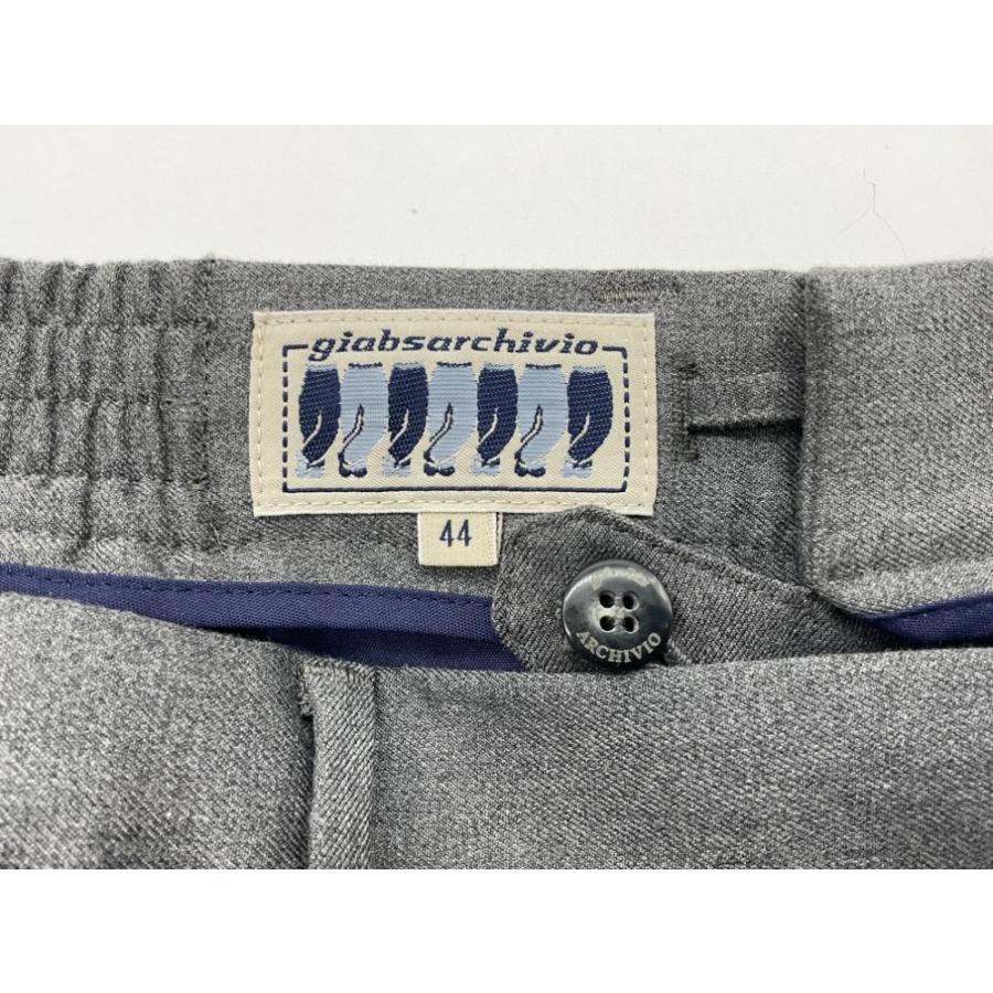 giabsarchivio グレー スラックス 44 giab's ARCHIVIO ジャブス アルキヴィオ GIAB'S イージーパンツ