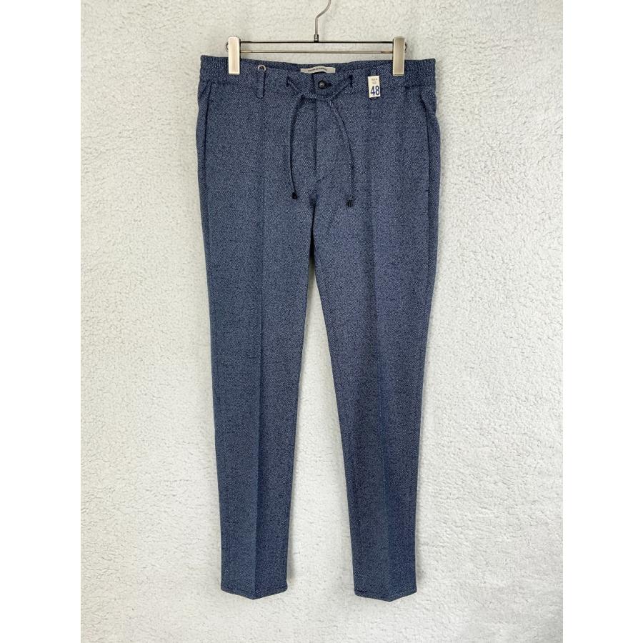 未使用ジャブスアルキビオ マサッチョ 永久クリース ストレッチスラックスパンツ 未使用 giab's ARCHIVIO ジャブスアルキビオ 48 ブルー