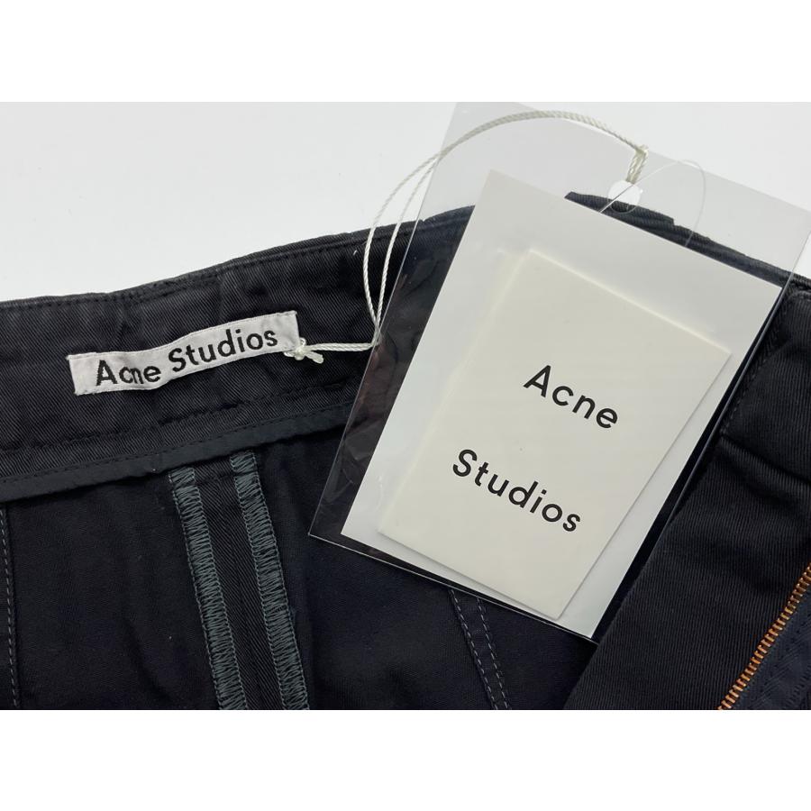 【未使用品】Acne Studios ハイウエストワイドチノパンツ サイズ32 未使用 Acne Studios アクネステュディオス 32 ブラック ハイ
