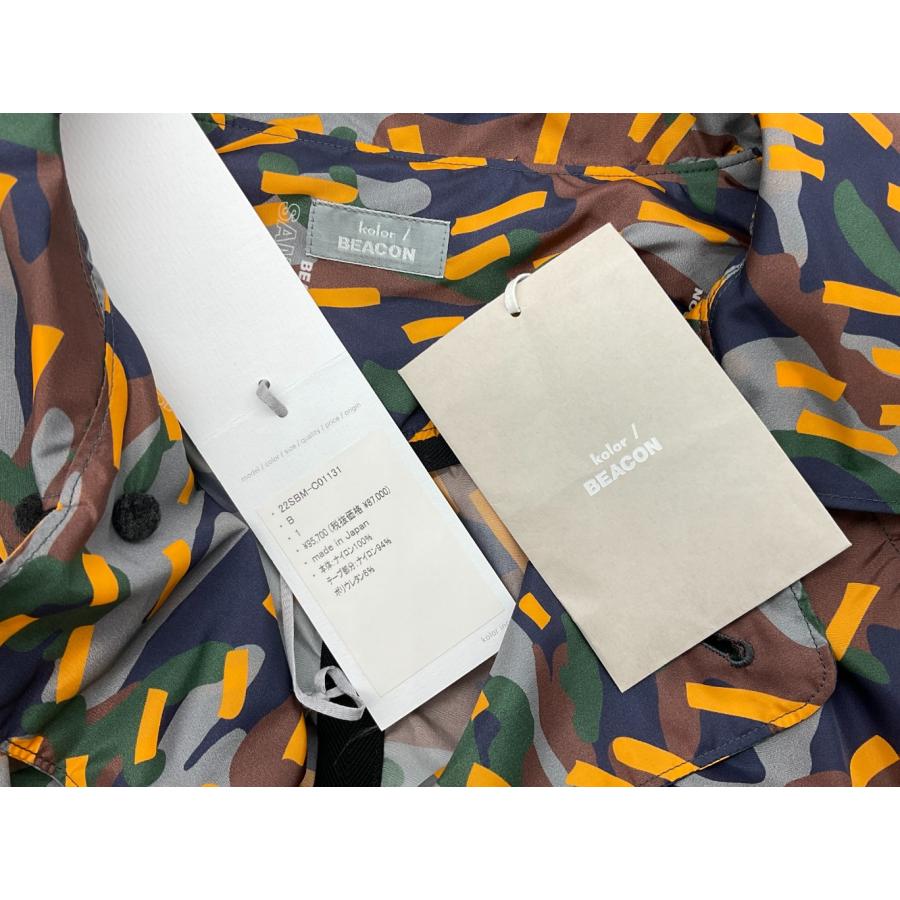 【未使用品】kolor　BEACON 迷彩総柄プナイロンコート 定価95700円 未使用品】kolor BEACON 迷彩総柄プナイロンコート 定価95700円