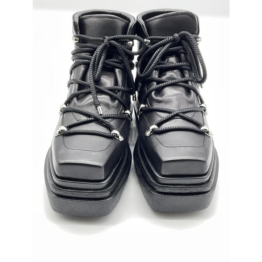 サイズ37【新品】WE11DONE TRACKINGブーツ 未使用 WE11DONE ウェルダン 37 ブラック TRACKINGブーツ