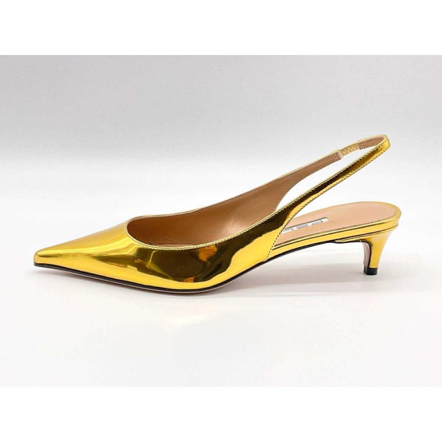 新品 PELLICO ペリーコ 37 ゴールド バックスリング パンプス