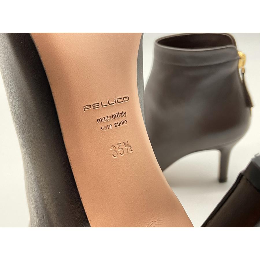 【極美品】PELLICO ペリーコ　アネッリ 37 ヒール6.5㎝　ブラウン　茶 PE222DT0021VIXX-CUOIO-