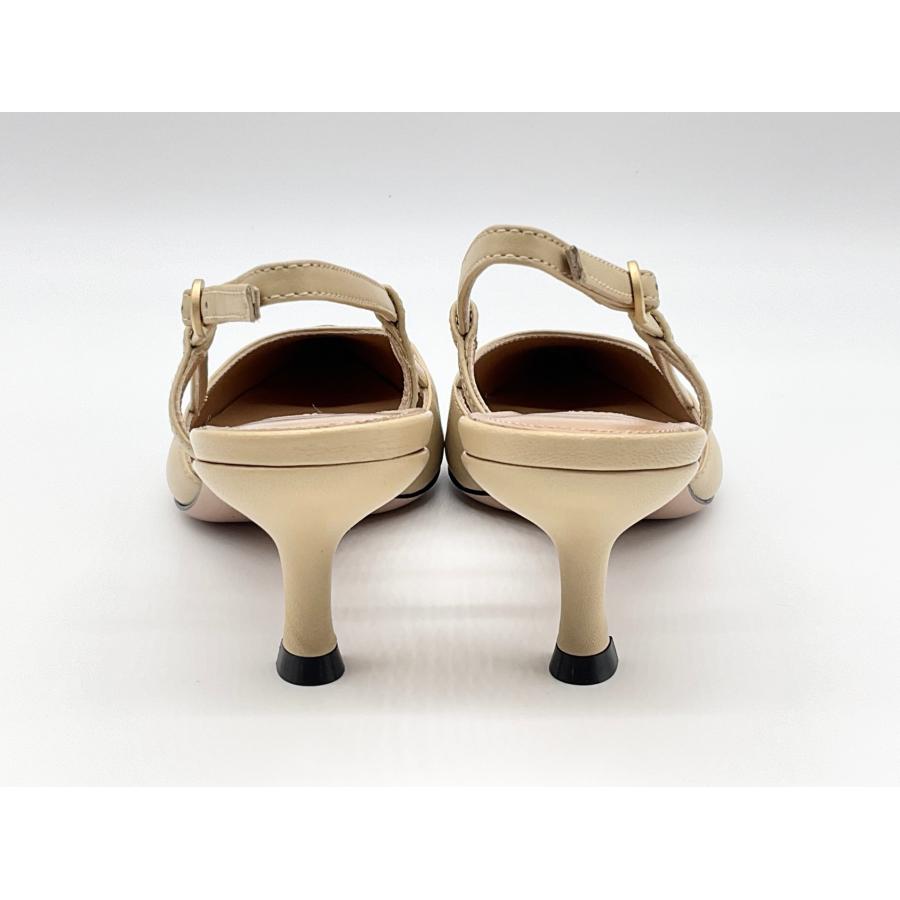 新品 PELLICO ペリーコ 36 ベージュ×ブラック バイカラー