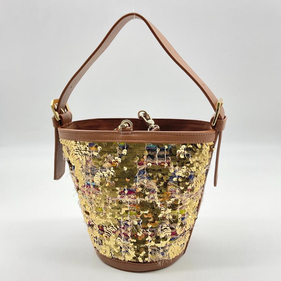 新品 PELLICO ペリーコ - ゴールド×ブラウン スパンコール