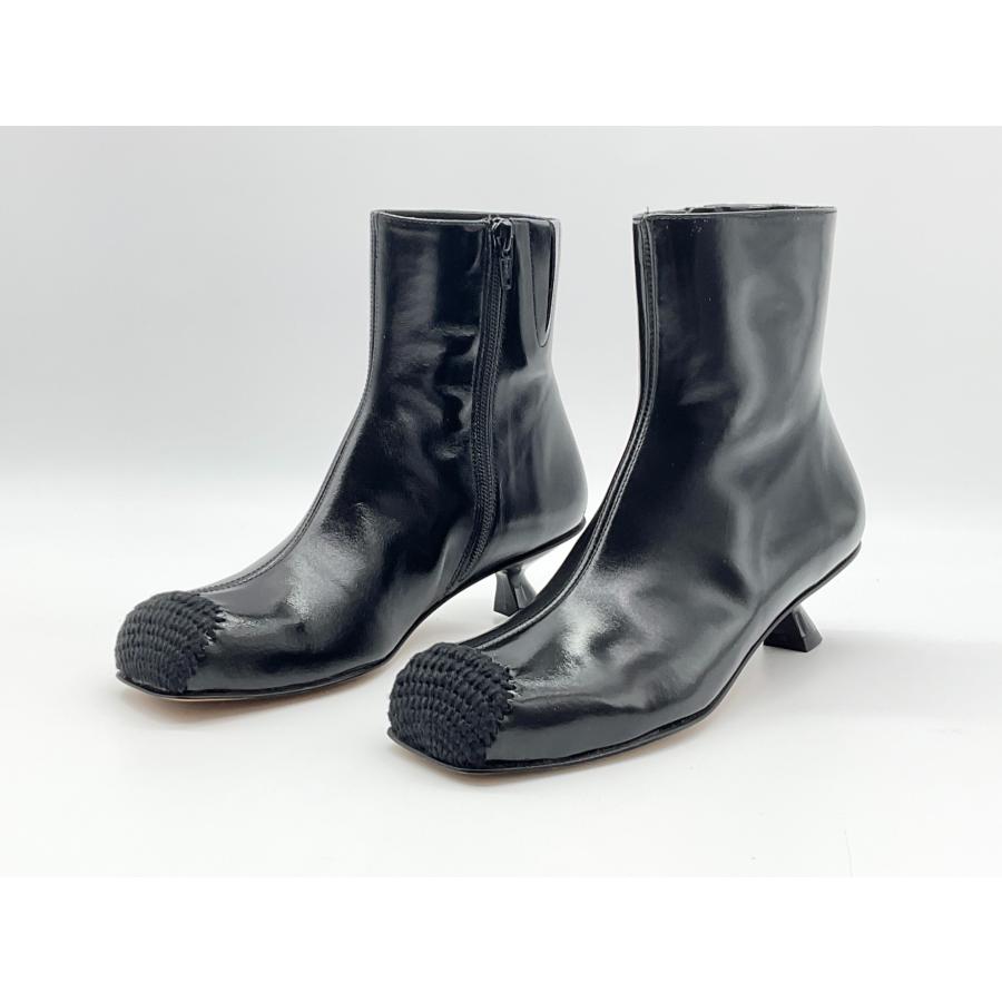 PALOMA BRACELOブラック サイドゴアブーツ 厚底 レザー