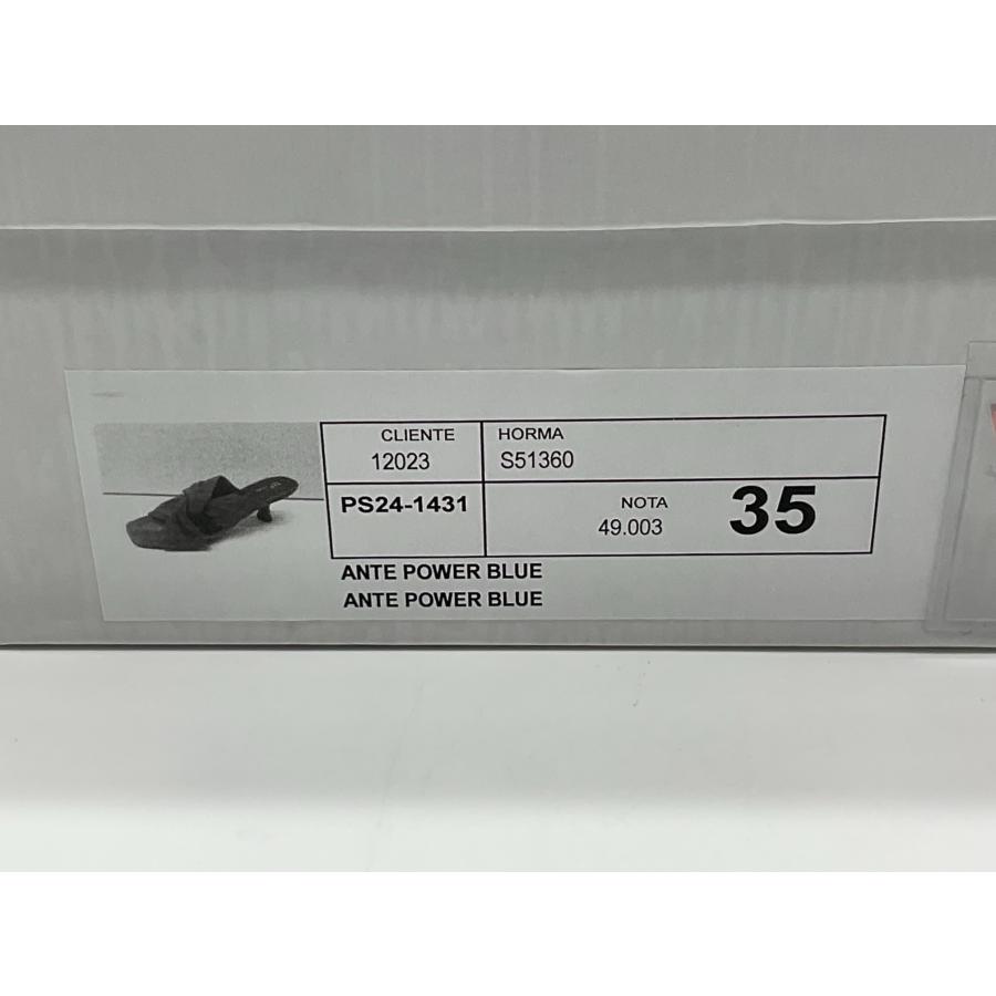 新品 PELLICO SUNNY ペリーコサニー 35 ブルー リボンモチーフヒール