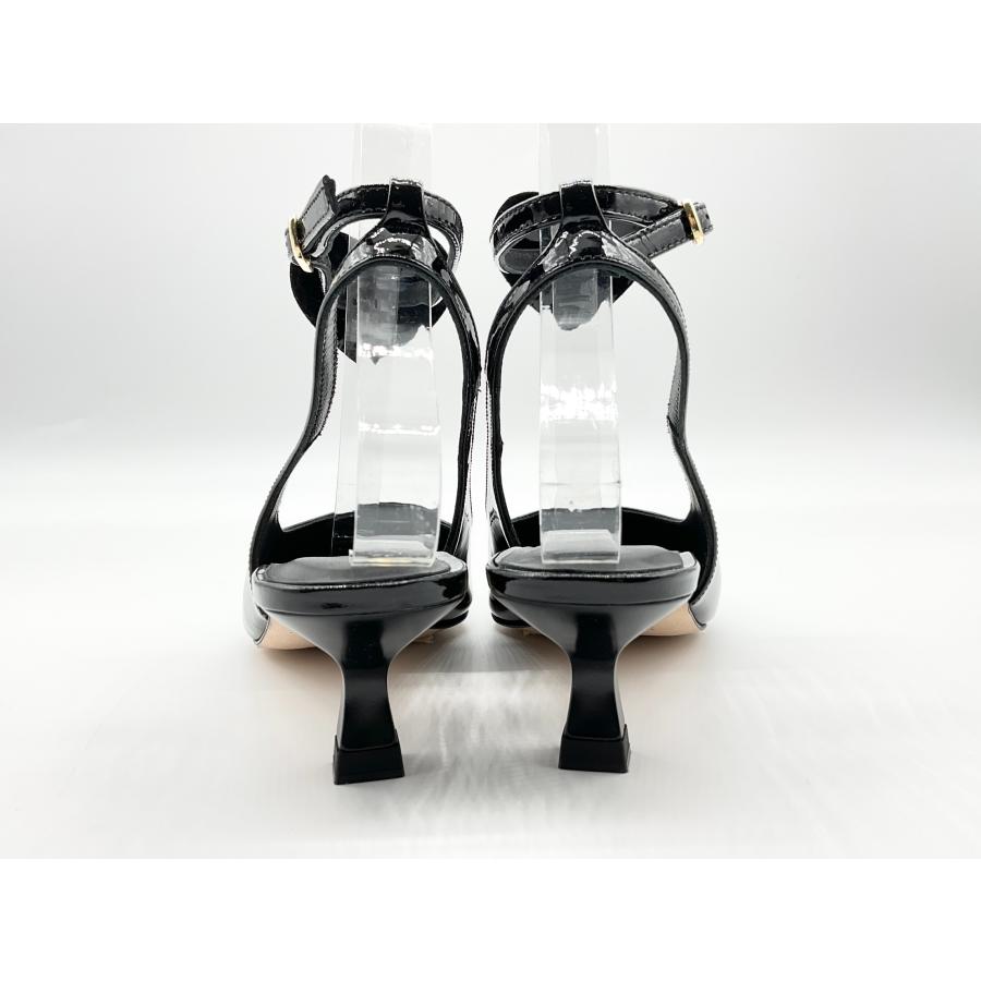 美品　PELLICO パテントポインテッドパンプス　38 新品 PELLICO SUNNY ペリーコサニー 38 ブラック ポインテッド