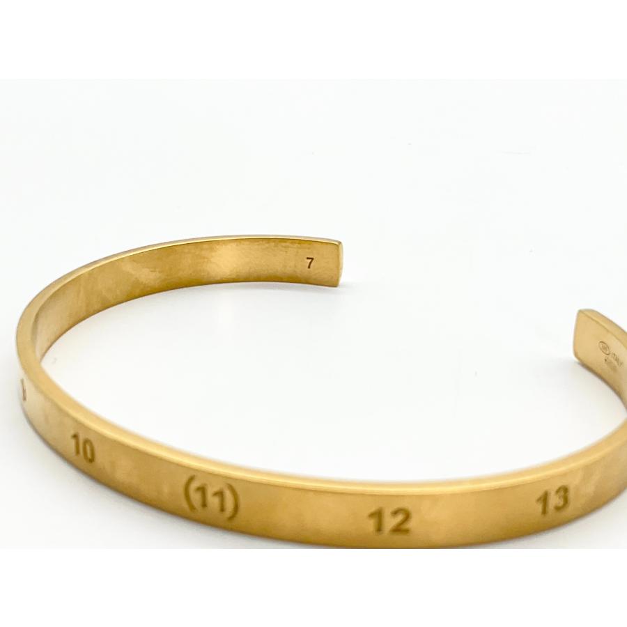 【新品外箱あり】メゾンマルジェラ カフバングル ブレスレット ゴールド 鏡面仕様 Maison Margiela MAISON MARGIELA メゾンマルジェラ バングル