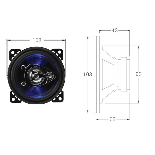 BOSS Audio 10cm 3Way カースピーカー |  | 04