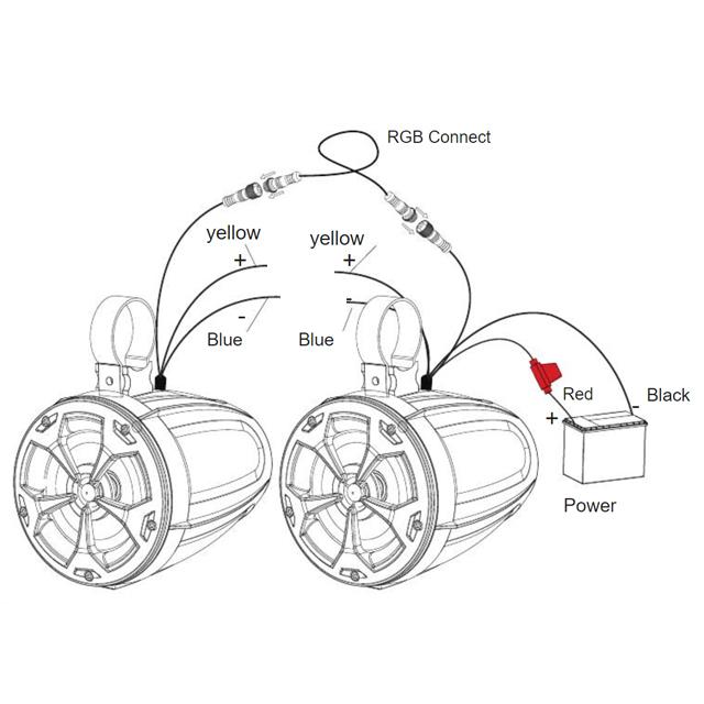 2Way LED付き ウェイクタワー 防水マリンスピーカー |  | 08