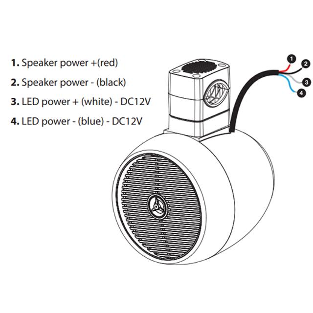 LED付き 200W 6.5インチ ウェイクタワースピーカー |  | 05
