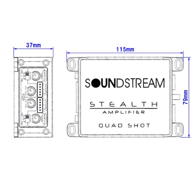 Sound Storm 500W 4ch 超小型パワーアンプ 小型アンプ |  | 06