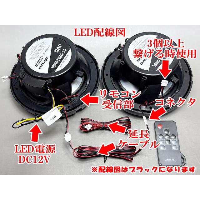JVC LED付き 2WAY 防水マリンスピーカー 6.5インチ 防水スピーカー_4