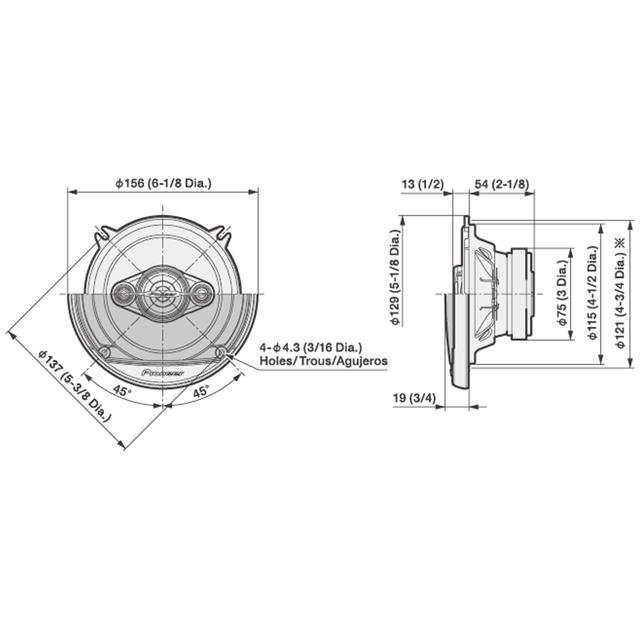 パイオニア  TS-501M 13cm 4Way カースピーカー |  | 04