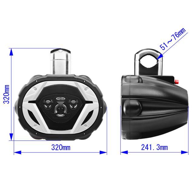 4Way 550W 6x9インチ ウェイクタワー 防水マリンスピーカー |  | 03