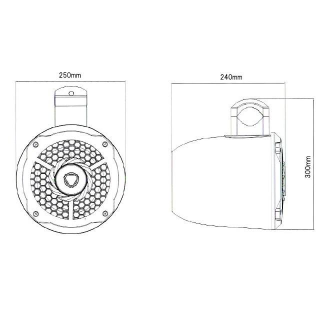 Pyle 8インチ ウェイクタワースピーカー 2way 防水スピーカー 20cm |  | 02