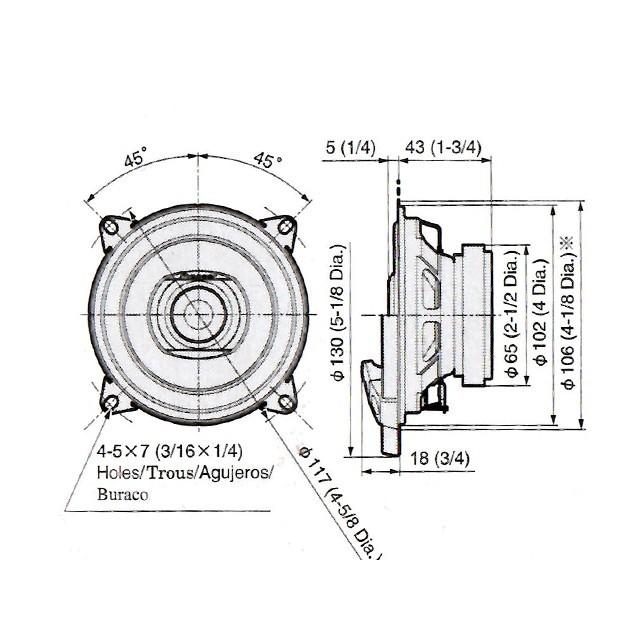 パイオニア TS-F1034R 10cm 2Way カースピーカー |  | 03